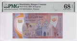 Mauritania 20 Ouguiya 2020 P 21Aa Superb Gem UNC PMG 68 EPQ