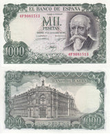 Spain 1000 Pesetas 1971 P 154 AUnc