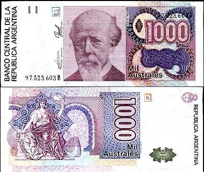Argentina 1000 Australes ND 1988 P 329 UNC