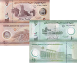 UAE United Arab Emirates Set 2 Pcs 5 10 Dirhams 2024 NEW DATE P 36 37 UNC