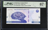Uzbekistan 20000 Som 2021 P 90 a Superb Gem UNC PMG 67 EPQ