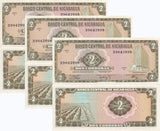 Nicaragua 10 Cordobas 1972 P 121 a UNC LOT 3 PCS