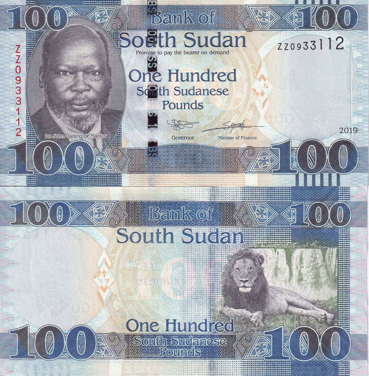 South Sudan 100 Pounds 2019 P 15* Replacement UNC