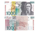 Slovenia 1000 Tolarjev 2000 P 22 UNC