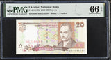 Ukraine 20 Hryven 2000 P 112 b Gem UNC PMG 66 EPQ