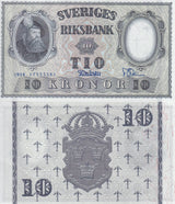 Sweden 10 Kronor 1958 P 43 f UNC