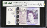 Great Britain 20 Pounds 2006 ND 2015 P 392 c QEII Gem UNC PMG 66 EPQ