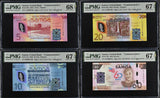 Samoa SET, 5 10 20 60 Tala 2024 P 50 51 52 53 CHOGM Superb Gem UNC PMG 67 68 EPQ