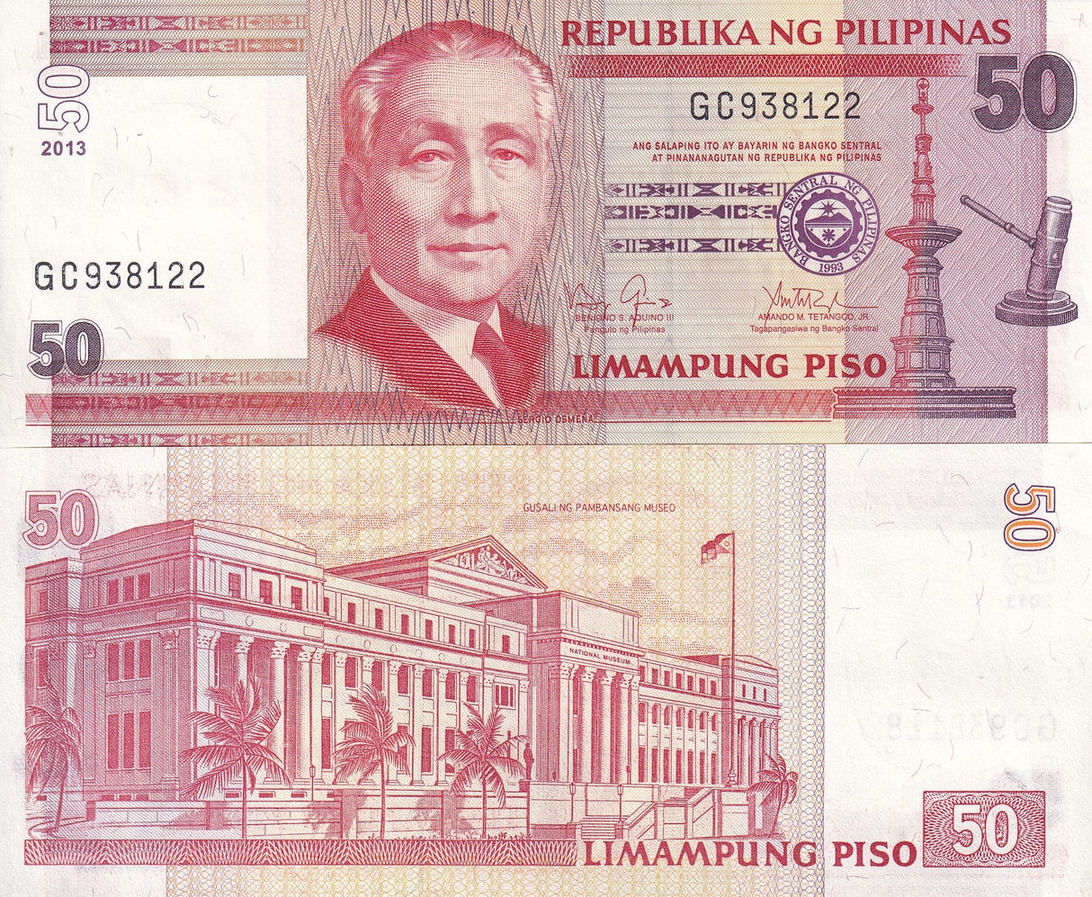 Philippines 50 Piso 2013 P 193 d UNC
