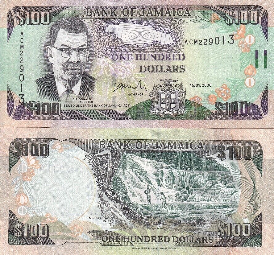Jamaica 100 Dollars 2006 P 84 b UNC