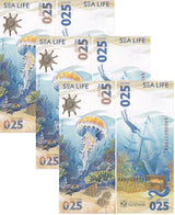 Test Note 025 Jellyfish Russia Goznak 2025 SEA LIFE NEW LOT 3 UNC