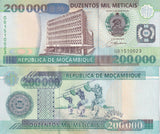 Mozambique 200000 Meticais 2003 P 141 UNC