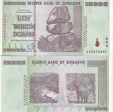 Zimbabwe 50 Trillion Dollars 2008 P 90 AUnc