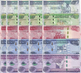 Ethiopia Set 5 x Lot 5=25 UNC 5 10 50 100 200 Birr 2012-2023 P 47 53 54 55 56