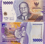 Indonesia 10000 Rupiah 2022 / Random Year P 165 UNC