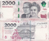 Argentina 2000 Pesos 2023 Comm. P 368 b upper left right New Security XF