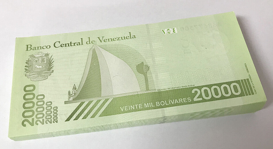 Venezuela 20000 Bolivares 2019/2020 P 110 b Small Security Lot 10 Pcs