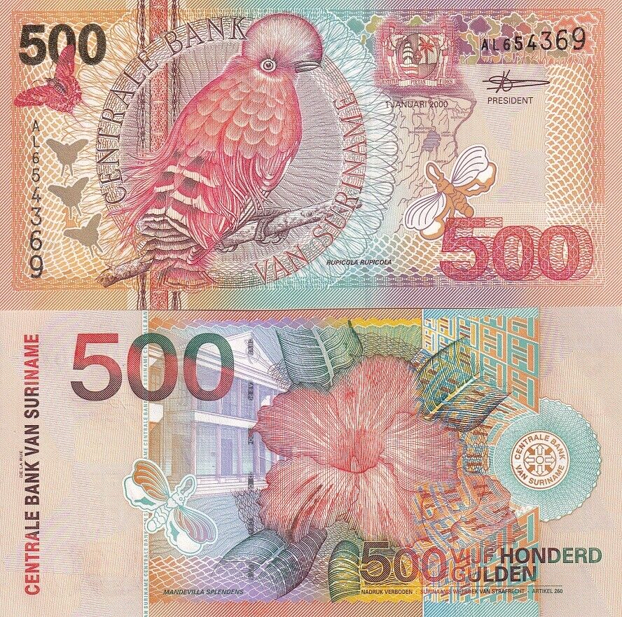 Suriname 500 Gulden 2000 P 150 UNC