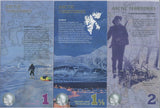 Arctic Territories SET 3 PCS 1 1.5 2 Dollars 2012-2014 POLYMER FANTASY