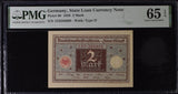 Germany 2 Mark 1920 P 60 Gem UNC PMG 65 EPQ