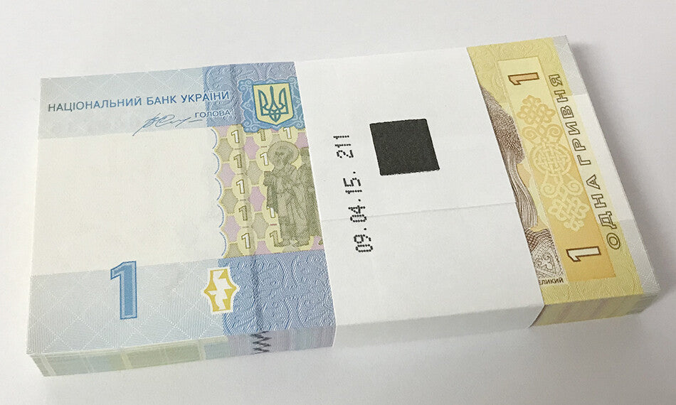 Ukraine 1 Hrivna 2014 P 116Ac UNC LOT 20 PCS 1/5 BUNDLE