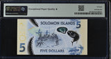 Solomon Islands 5 Dollars 2019 P 38 REPEATER A1 855855 Superb Gem UNC PMG 70 EPQ
