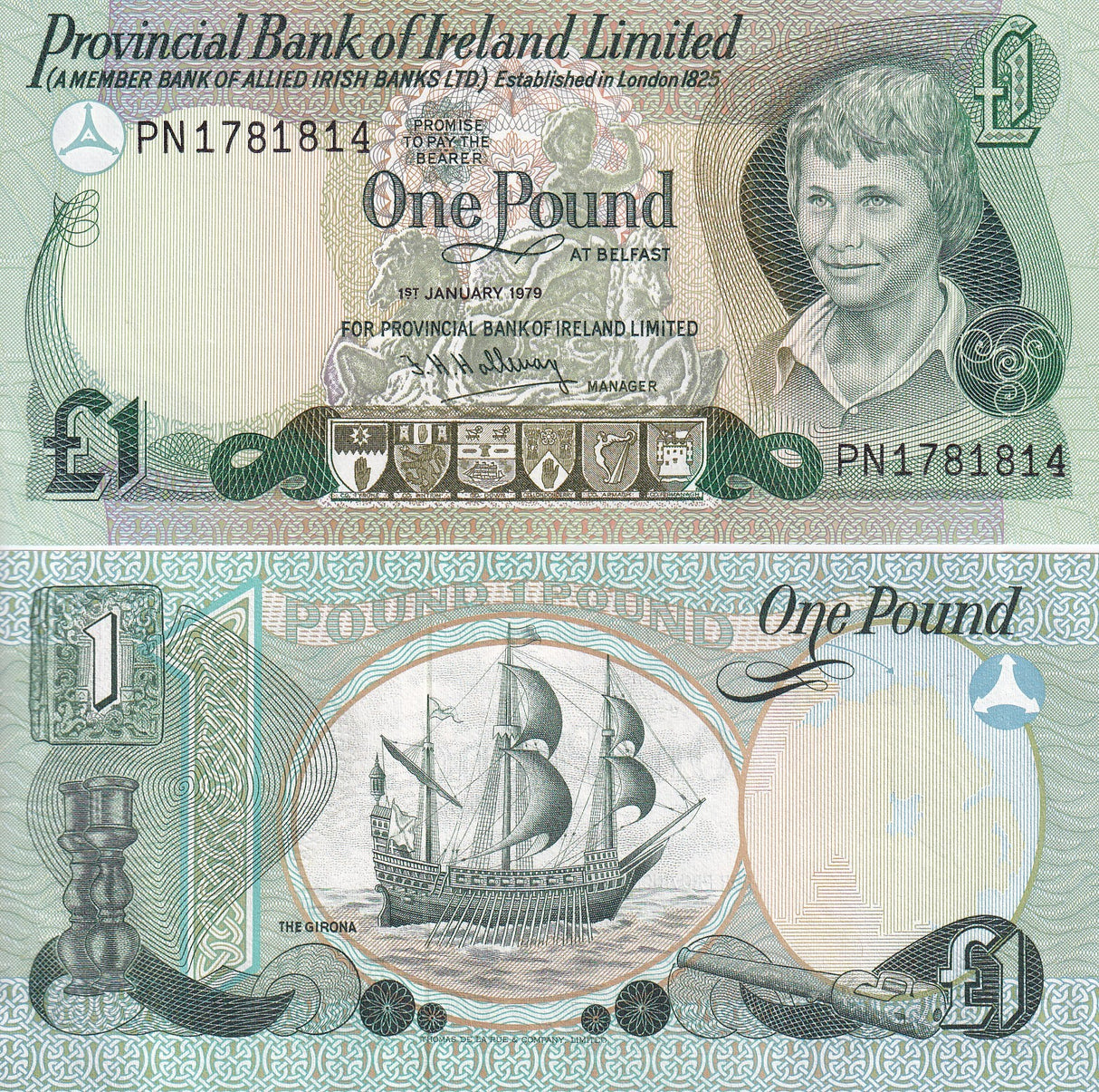 Northern Ireland 1 Pounds 1979 P 247 b UNC