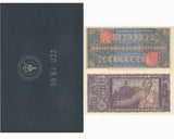 Czechoslovakia 50 Korun 1922/2022 P 16 Official Reprint W/Folder UNC