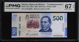 Mexico 500 Pesos 2024 / 2025 P 142 a Commemorative Superb Gem UNC PMG 67 EPQ