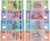 Fiji SET 4 UNC 5 10 20 50 Dollars 2026 2025 P NEW Polymer NEW Family