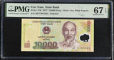 Vietnam 10000 Dong 2017 Polymer P 119 j Superb Gem UNC PMG 67 EPQ
