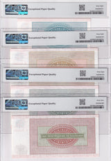 Russia Set 4; 5 10-50 Rubles 1976 P M18 M19 M20 M21 Superb Gem UNC PMG 68 69 EPQ