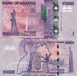 Uganda 10000 Shillings 2015 P 52 d UNC
