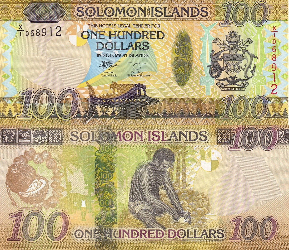 Solomon Islands 100 Dollars 2015 P 36 a X/1 Replacement UNC
