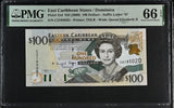 East Caribbean 100 Dollars ND 2000 P 41 d QEII Gem UNC PMG 66 EPQ