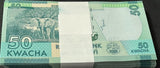 Malawi 50 Kwacha 2020 P 64 NEW SIGN UNC LOT 100 PCS 1 Bundle