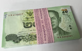 Thailand 20 Baht ND 2017 P 130 Commemorative UNC LOT 100 PCS 1 BUNDLE