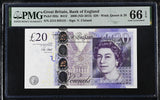 Great Britain 20 Pounds 2006 ND 2015 P 392 c QEII Gem UNC PMG 66 EPQ