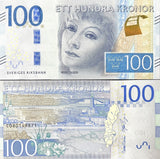Sweden 100 Kronor ND 2016 Greta Garbo P 71b UNC, Greta Garbo, filmstrip