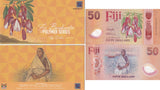 Fiji 50 Dollars 2026 2025 P NEW Polymer IN Folder UNC