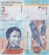 VENEZUELA 2 BOLIVARES 2012 P 88 UNC LOT 20 PCS