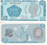 Venezuela 2 Bolívar 1989 P 69 UNC LOT 10 PCS