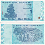 Zimbabwe 1 Dollar 2009 P 92 UNC