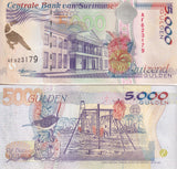 Suriname 5000 Gulden 1999 P 143 b UNC