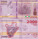 Burundi 2000 Francs 2018 P 52 b UNC