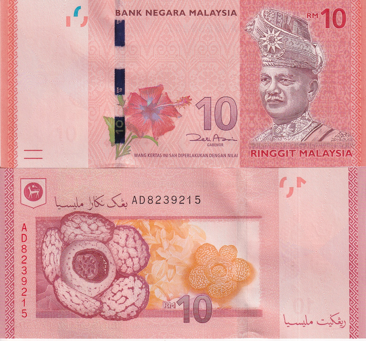 Malaysia 10 Ringgit 2012 P 53 UNC