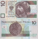 Poland 10 Zlotych 1994 P 173 a UNC