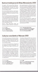 Poland 20 Zlotych 2020 Commemorative Warsaw Battle P 194 UNC W/FOLDER