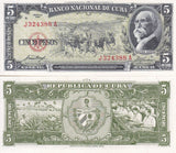 Central America 5 pesos 1958 p 91 UNC