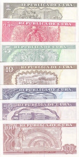 Central America SET 7 UNC 1 3 5 10 20 50 100 Pesos 2005-2023 P 116 - 129